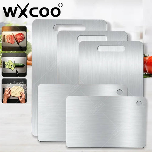 Tábua de Corte WXCOO em Aço Inoxidável – Espessada e de Dupla Face